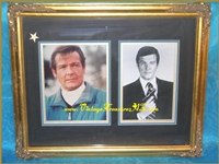 Roger Moore “James Bond 007” Autographed (Autograph) “For Your Eyes Only” Ski Scene Hand-Signed Color Photograph AND Unsigned “Live and Let Die” OR “The Man with the Golden Gun” B&W Gun-pose (? Walther PPK) Photo BOTH are Movie Still Photos (Ornately Framed-Under-Glass & Matted) <b><span style='color:red'>*****STANDARD PARCEL POST SHIPPING INCLUDED – DOMESTIC ORDERS ONLY!*****</span></b><span style='color:purple'> Image for Roger Moore “James Bond 007” Autographed (Autograph) “For Your Eyes Only” Ski Scene Hand-Signed Color Photograph AND Unsigned “Live and Let Die” OR “The Man with the Golden Gun” B&W Gun-pose (? Walther PPK) Photo BOTH are Movie Still Photos (Ornately Framed-Under-Glass & Matted) <b><span style='color:red'>*****STANDARD PARCEL POST SHIPPING INCLUDED – DOMESTIC ORDERS ONLY!*****</span></b><span style='color:purple'>